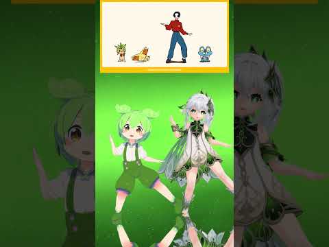 【MMD】“POKÉDANCE" FULL ポケダンス / ずんだもん 原神 #shorts #ずんだもん #ナヒーダ #原神 #mmd #ポケダンス