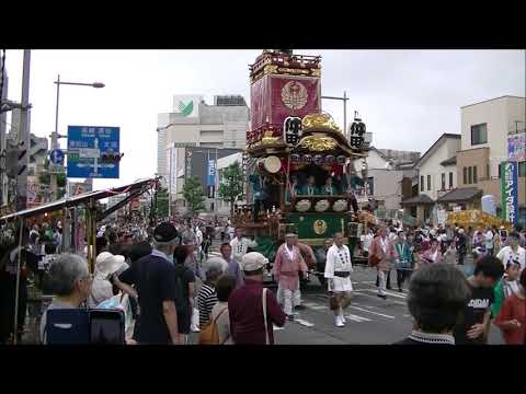 熊谷うちわ祭　２０１９年　巡行祭　長野屋人形店前