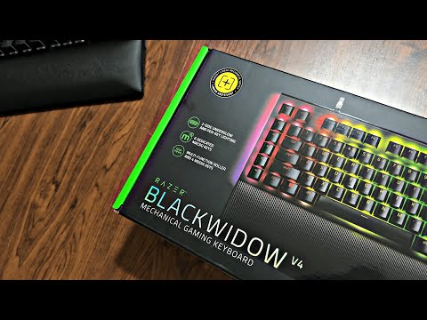 Razer Blackwidow V4 Keyboard Unboxing