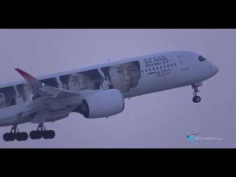 【JAL A350】 20th ARASHI THANKS JET at New Chitose Airport