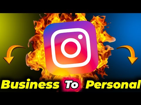 How To Switch To Personal Account On Instagram