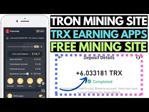 TRX Mining Site | TRON Earning Apps | Earn TRX For Free | New TRON Earning Website in 2024