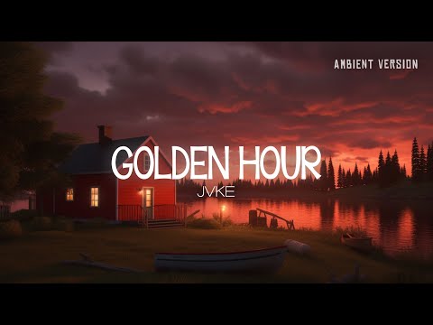 GOLDEN HOUR but it's relaxing ambient version | Immersive BGM, Rain Ambient Music