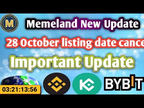 Memeland Airdrop Withdrawal | Memland Airdrop Update | Memeland Listing Date | Memeland New Update