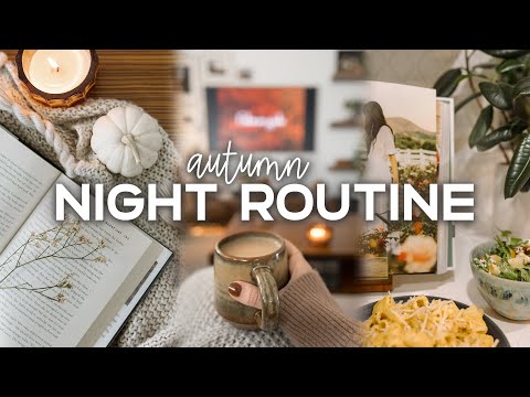 FALL NIGHT ROUTINE | a cozy & peaceful evening at home 🍂🕯☕️