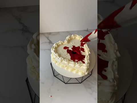 Watch how I recreate a Taylor Swift-inspired  blood cake#cake design#shorts #midnight #taylorswift