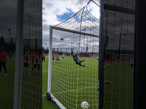 PERFECT CURL! CHIESA scores STUNNING goal in LIVERPOOL TRAINING #shorts #soccer #football