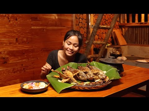 Harvesting Tilapia Fish and made a dish for dinner "Butterfly Fried Tilapia and Grilled"  (Bohol)