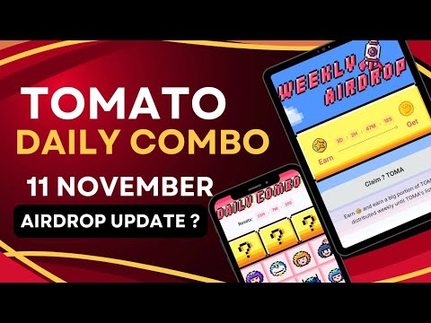 Tomato Daily Combo 11 November | Tomarket Daily Combo | Crypto Spot