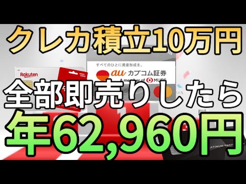 【投信即売り】クレカ積立が10万円に引き上げられて年間6万ポイント以上稼げることが判明しました