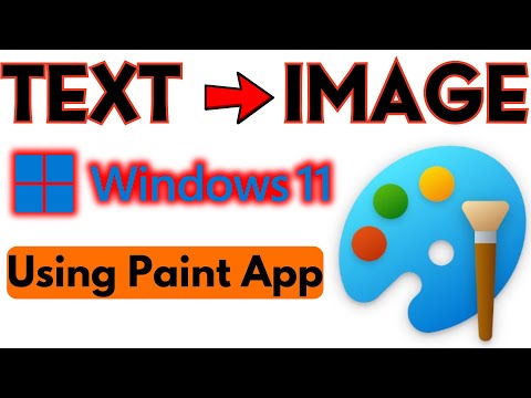 Generate Text to Image Using Paint App in Windows 11