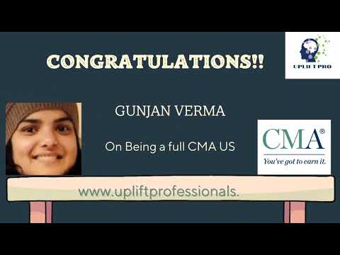 Gunjan Verma is now a CMA US Qualified !