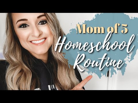 OUR DAILY HOMESCHOOL ROUTINE // Large Family Daily Rhythm // Block Scheduling with Multiple Kids