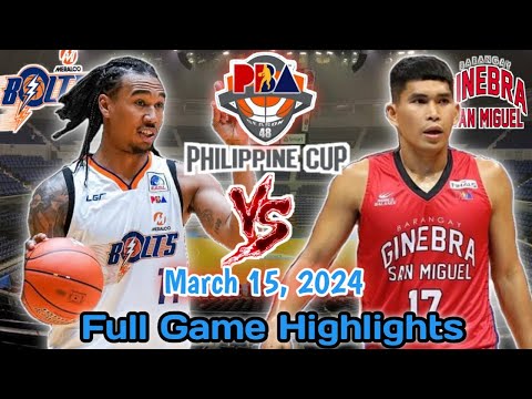 MERALCO vs BRGY. GINEBRA Full Game Highlights | PBA Philippine Cup 2024 | Pba48th Season