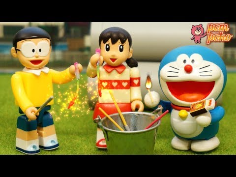 1本だけじゃ足りないよ！今日はみんなで花火大会 / 【Doraemon】Let's all enjoy fireworks