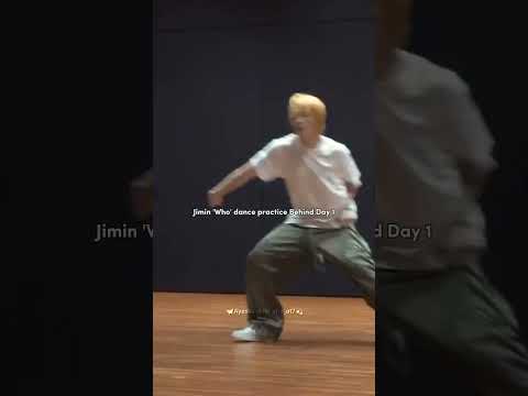 Jimin 'Who' dance practice behind #Day1 #bts #shorts #jimin