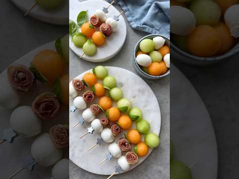 Delicious Melon Ball Skewer Appetizer