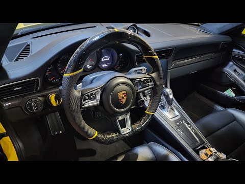 How to install 2019 Porsche 911 Carrera forged carbon steering with rev limiter display