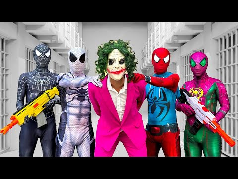 What If 8 Spider-Man Bros In 1 House ??? || Rescue SPIDER-MAN RED ??? ( Action, Funny )