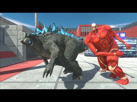 Power Level Team Godzilla MonsterVerse vs Team Attack On Titan