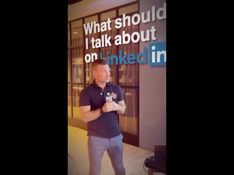 CEO: What do I talk about on LinkedIn if I want to build my personal brand?

It comes down to two si