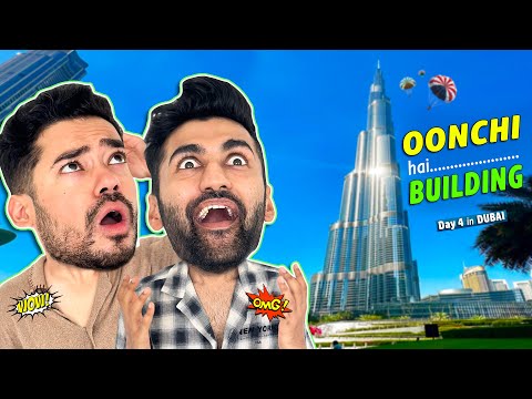 Burj Khalifa ke TOP pe DIL DHAK DHAK ho rela hai 😨 | Dubai Vlog Day 4 | Funyaasi YT #Vlogs Videos