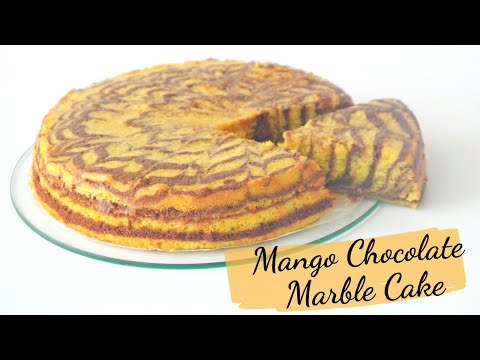 Mango chococlate Marble Cake || Mango Cake || Asheescookbook