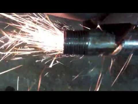 Sparks Fly! - Cutting a Metal Pipe with a RotoZip