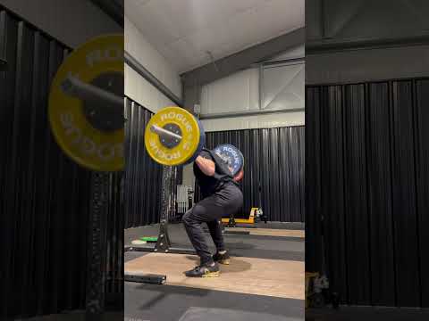 130kg Split Jerk + Back Squat Warm Up Reps