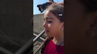 Palestinian child asks for key as keepsake after Israeli forces destroyed her home