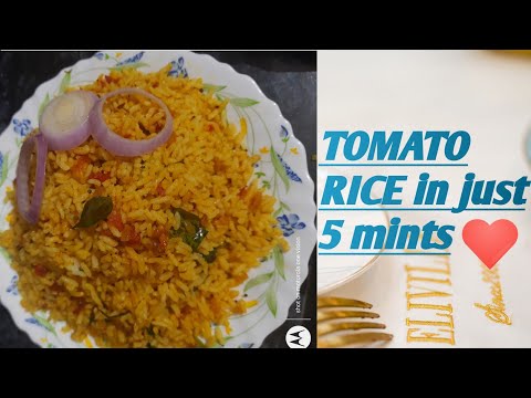 # TOMATO RICE # | in just 5 mints