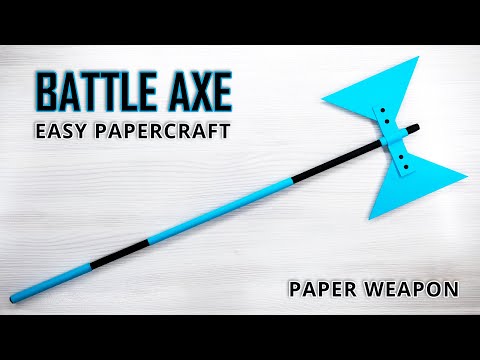 DIY Double Bladed BATTLE AXE - Easy Paper Craft