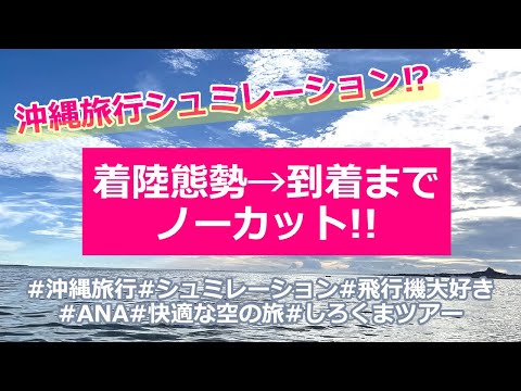 【沖縄旅行シュミレーション💛】沖縄に行ったつもりで見てください☆着陸体制から到着までノンストップ✈