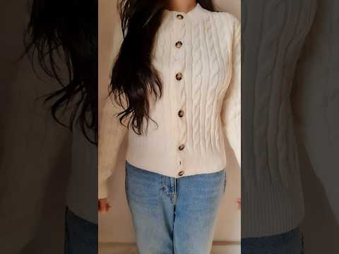 What  a pretty cardigan 🤍🤍❄️❄️ #shorts #cardigan #viralvideo