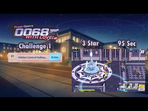 Blue Archive Global - From Opera 0068 with Love ! Challenge 1 (3 Star & 95 Sec Clear)