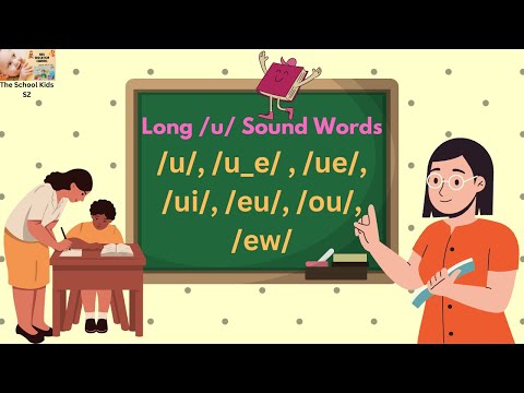 Long Vowel "u" Words in English/ Phonic Sounds/ How to Teach Long "u" Sound/ Long "u" Sound for Kids