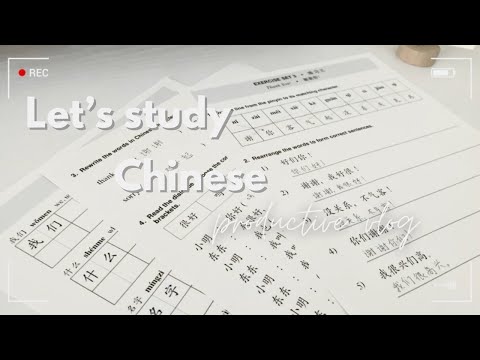 Study Chinese with me 🇨🇳 | learning a new language tips | a chill study vlog 🍃|  productive vlog