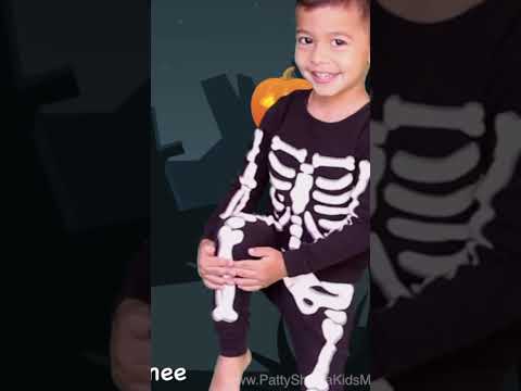 Halloween Song for Kids Dem Bones Skeleton Bones by Patty Shukla #short