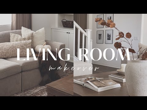 Living Room Makeover & Fall Decorate With Me || Shelf Styling || DIY Decor + Special Announcement