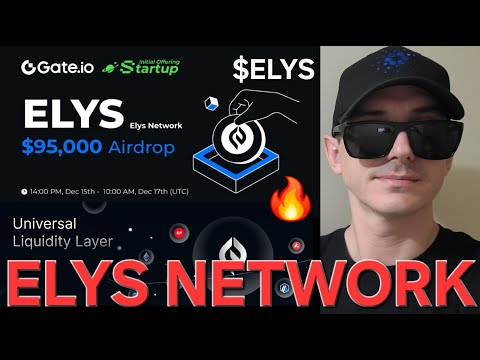 $ELYS - ELYS NETWORK TOKEN CRYPTO COIN HOW TO BUY GATE GATE.IO BLOCKCHAIN SOL ETH BNB AVAX ARB BTC