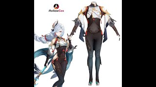 Hallowcos Genshin Impact Shenhe Cosplay Costume