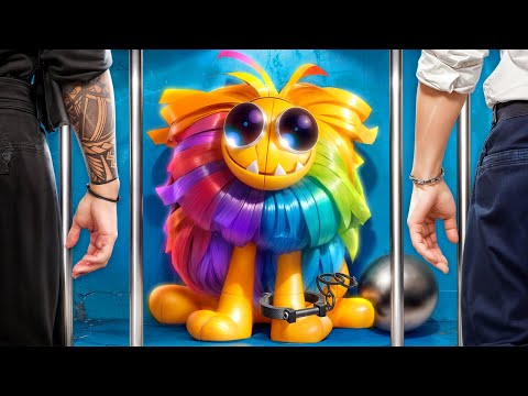 YARNABY from Poppy Playtime 4 in JAIL | If Nightmare Critters Was in Real Life | Jock vs Nerd