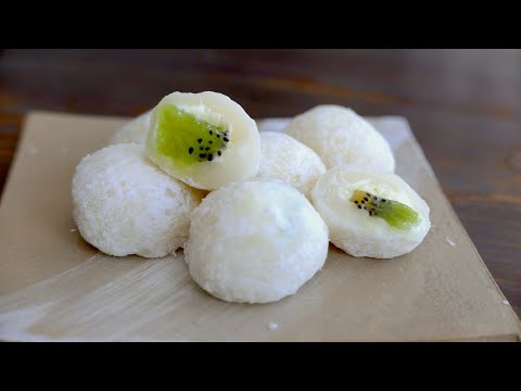 Mochi au Kiwi & à la Crème | wa's Cuisine | キウイクリーム餅