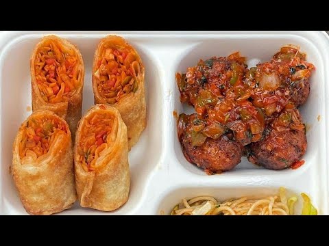 Restaurant Style Chinese  plate || My Fav. Spring Roll Your Fav.|| Friend Comment Must do || #Short