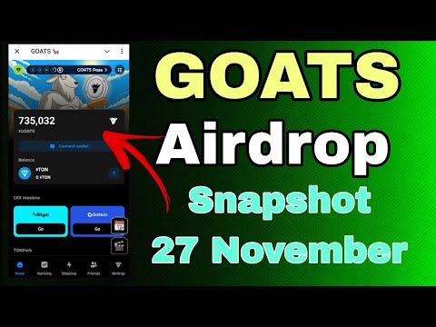 GOATS Airdrop Full Details |GOATS Airdrop Listing Update| GOATS Airdrop Snapshot Update |Don't Miss