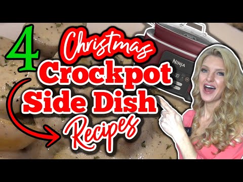 4 Amazing CROCKPOT SIDE DISHES you Will LOVE! | Easy HOLIDAY SIDE DISH RECIPES for Christmas!