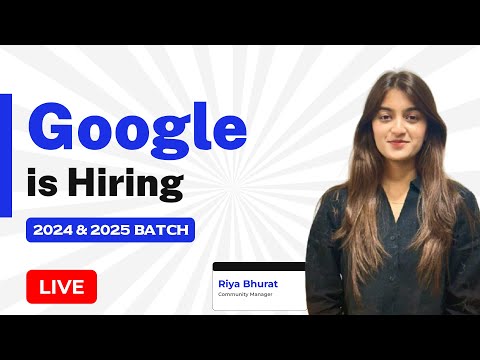 Google is Hiring 2025 Batch | Web Solutions Engineer