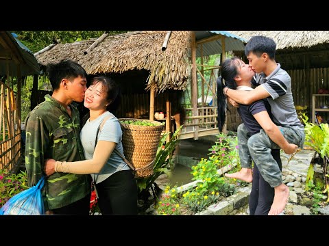 Harvesting lemons to sell at the market, the kind man received love, a warm hug a kiss | Linh's Life