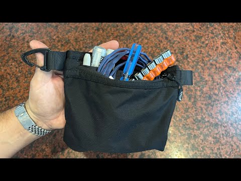 Expert Materials! Portable Zipper Pouch with Carabiner by YUMQUA