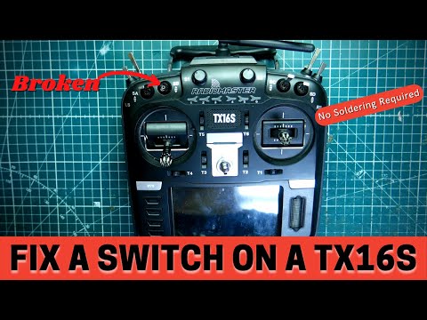 How To Replace Broken Switch - Radiomaster TX16S